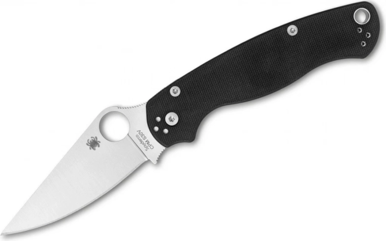 Lommekniv Spyderco Para Military 2, sort G10, satineret klinge 8,7 cm