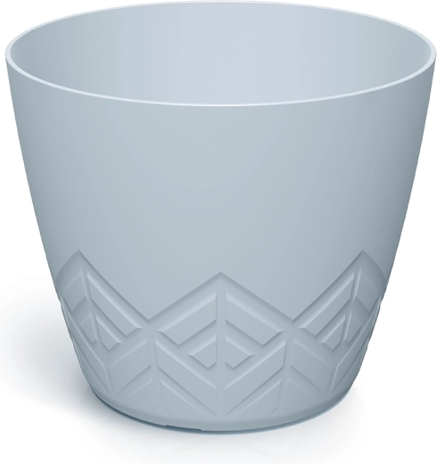 Areco-blomsterpotte 23,8 cm lys grå – holdbar plastikoverpotte
