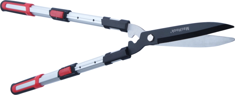 Teleskopiske hækkesakse til buske og levende hegn