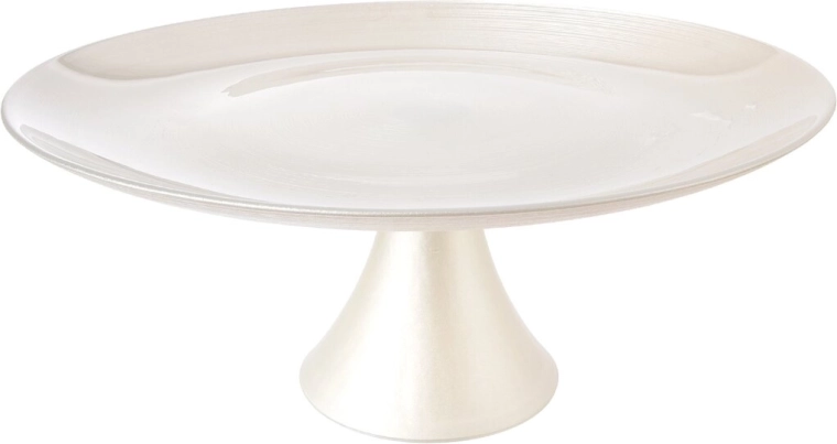 Glas serveringskagefad på fod 28 cm