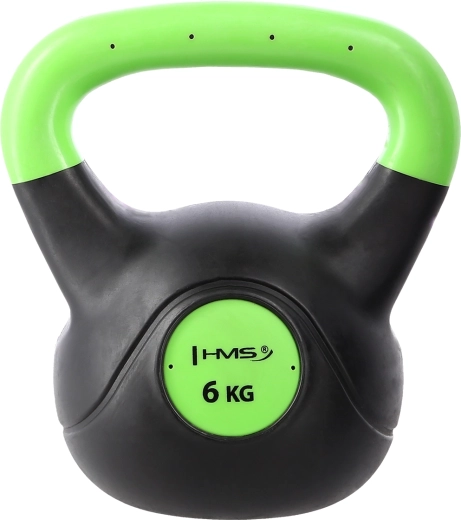 Komposit kettlebell HMS Vin-Bell 6 kg grøn