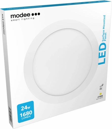 Modee LED loftpanel 24 W, 1650 lm, 300 mm, varm hvid