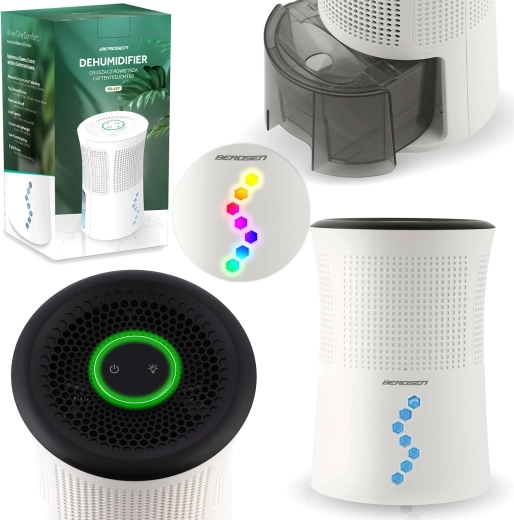 Luftaffugter BERDSEN med LED-belysning, 700 ml, 34 dB
