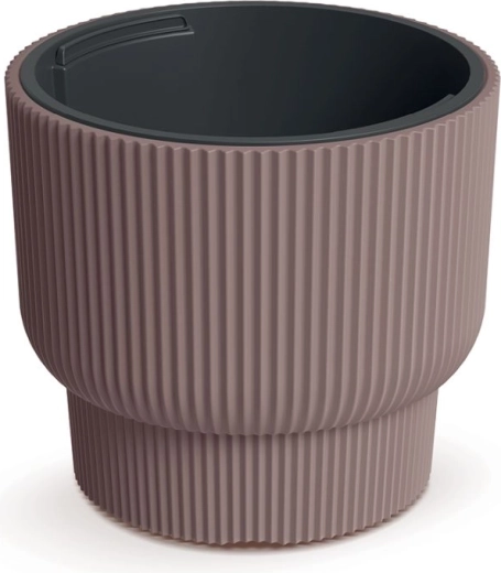 Blomsterkrukke med indsats Milly 30 cm marsala