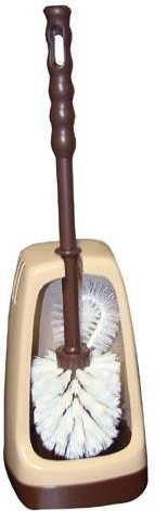 WC-sæt med firkantet holder og børste 7 cm med kantrenser