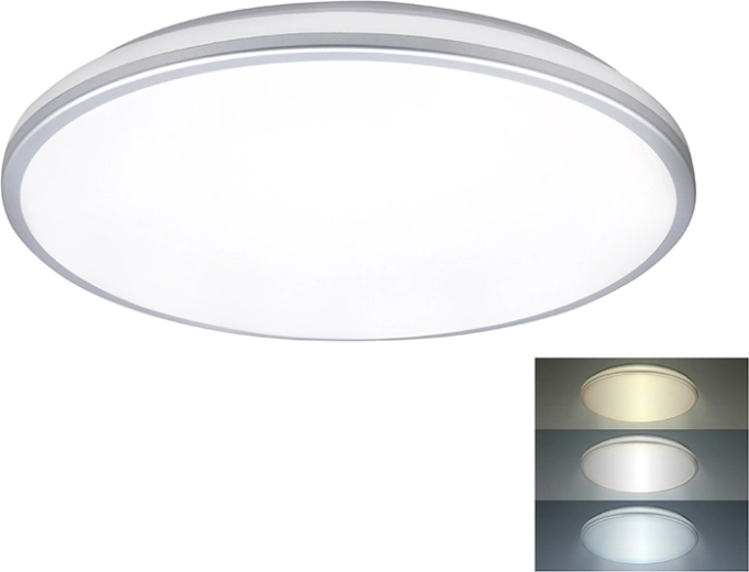 Solight rund LED loft-/væglampe til fugtige områder IP54 24 W 2150 lm 3CCT 38 cm