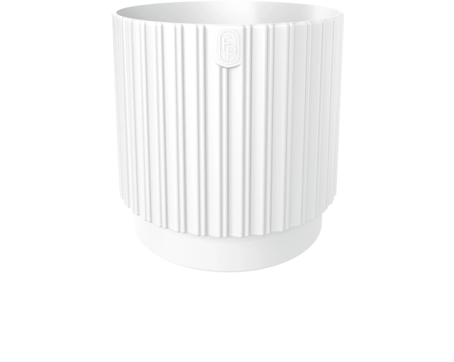 Blomsterkrukke MIKA Cyli Petit ECO Recycled 14 cm hvid