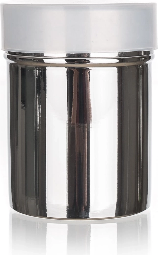 Drysse-dåse i rustfrit stål med fint si AKCENT 7 cm