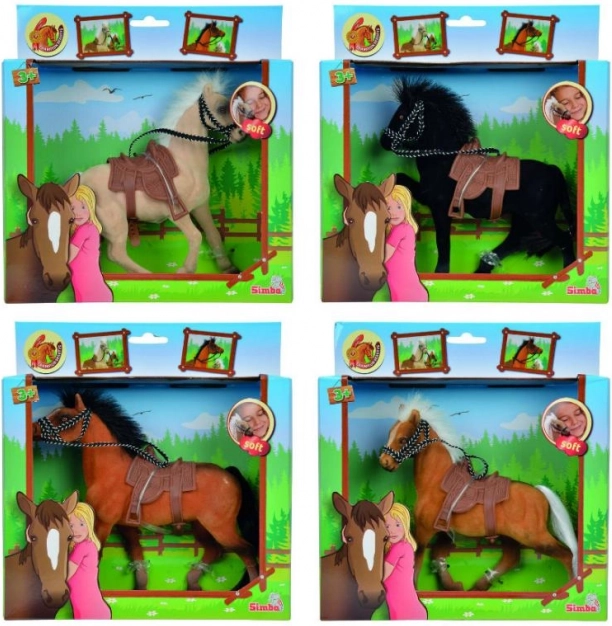 Hest Champion Beauty 19 cm med sadel