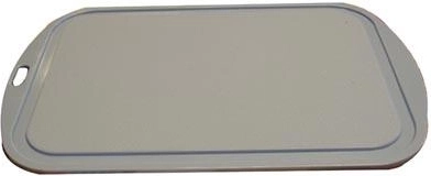 Køkken-skærebræt i plast 34 × 23 cm, afrundet, farvemix