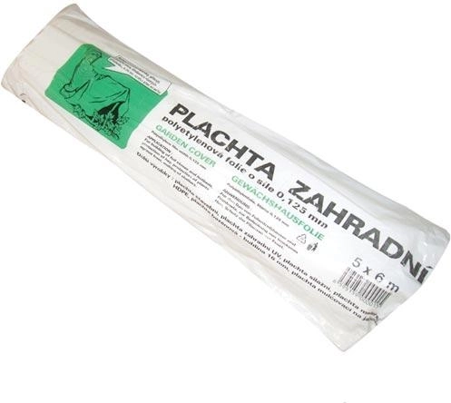 Gennemsigtig havepresenning 5 × 6 m, 0,125 mm