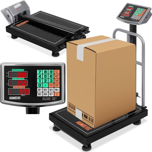 Industriel platformvægt 300 kg HUMBREG MH-192 med LED-display