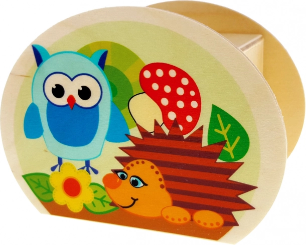 Hess Trækasse med sparebøsse skovdyr