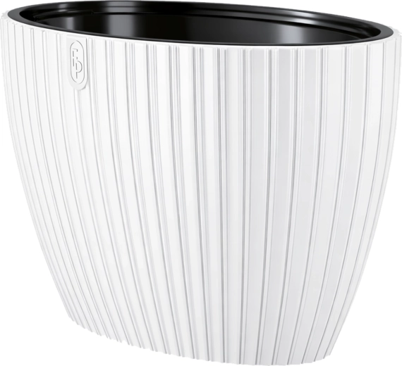 Mika Elipsa blomsterkrukke 40 cm hvid