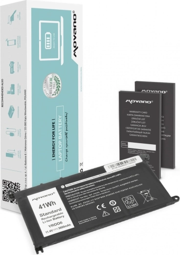 Movano YRDD6-batteri til Dell Inspiron 14 5481 og 5590 (3600 mAh, 41 Wh)
