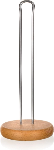 Holder til køkkenrulle Apetit 28 cm, metal og træ