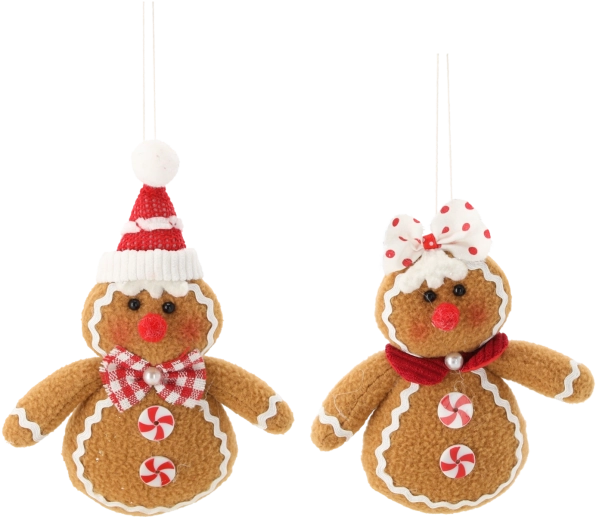 Jule-peberkagefigur af dreng eller pige 12 × 4 × 17 cm