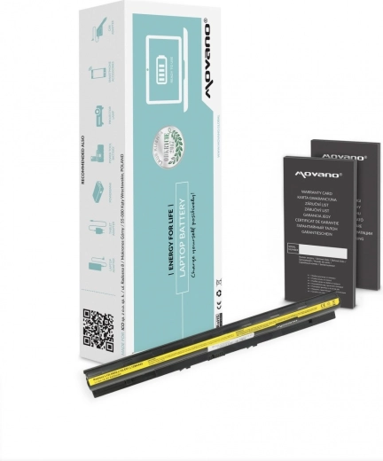 Movano-batteri til Lenovo G500s, Z710, G50-45 og G50-70 (4400 mAh, 63 Wh)