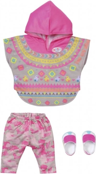 BABY born Deluxe trendy poncho til dukke 43 cm