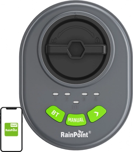 RainPoint smart 4-zoners vandingsstyring med Bluetooth og app