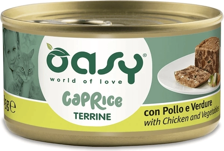 Oasy Caprice terrine med kyllingekød og grøntsager 85 g