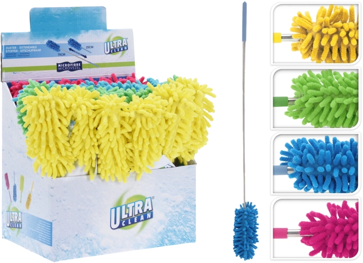Teleskopisk mikrofiberstøvkost 25–75 cm