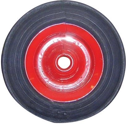 Fuldgummihjul til sækkevogn 160 mm med stålfælg, nav 15 mm