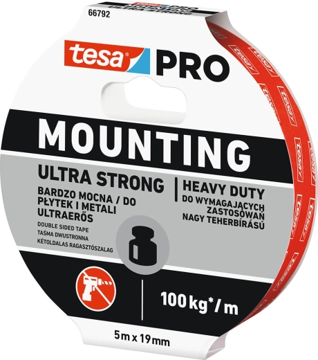Monteringstape Ultra Strong 19 mm × 5 m Tesa
