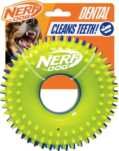 Nerf Dog pivelydende ring med pigge 15 cm