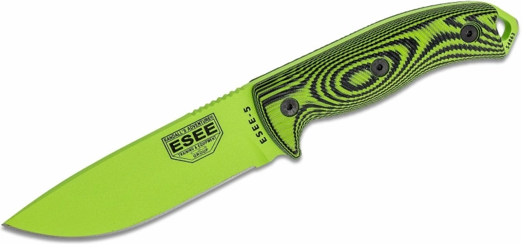 ESEE 5 Venom universal kniv 13,3 cm, G10, kydex-skede