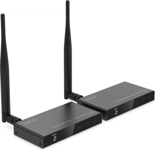 Digitus trådløs HDMI-extender og splitter 100 m (Full HD 1080p/60 Hz, 5 GHz, HDCP 1.3) – sæt