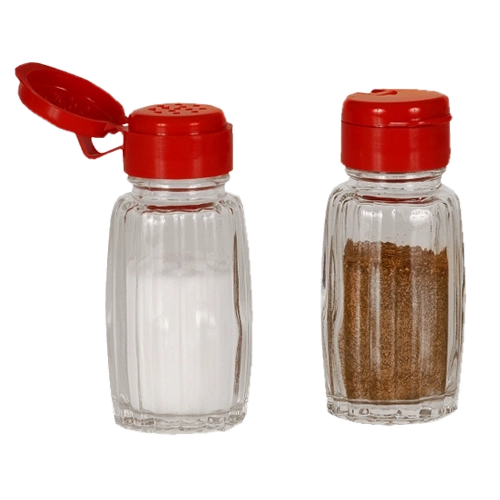 Glasbeholder til krydderier 50 ml med låg Practic