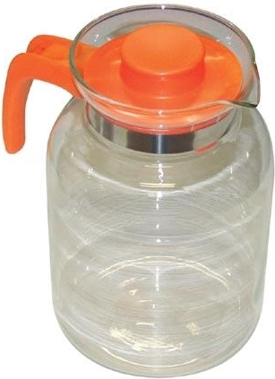 Glaskande JULIE 2 l med plastlåg og hank