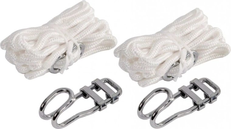 Sæt til ophængning af hængekøje med stålkroge og reb