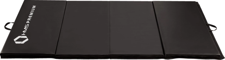 Sammenklappelig fitnessmåtte HMS Premium MGS01, sort