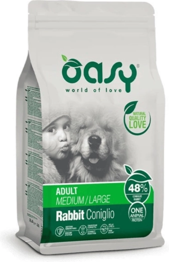 Oasy One Animal Protein Adult Medium/Large kanin 2,5 kg