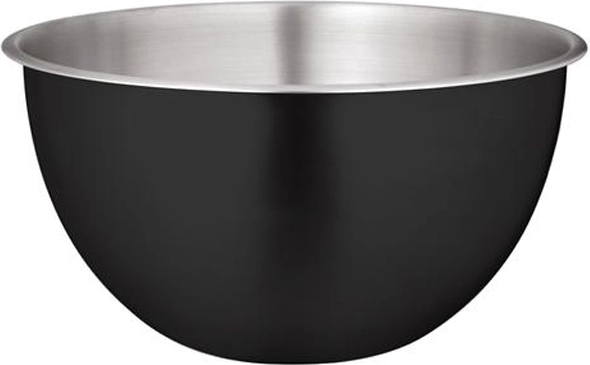 Skål i rustfrit stål i mat sort, 25 cm