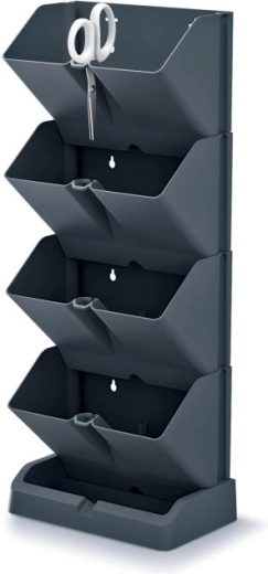Vertikale plantekasser med urtesaks MINI GARDEN, antracit