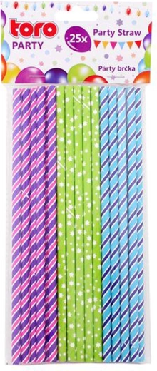 Papirsugerør 20 cm Toro, 25 stk.