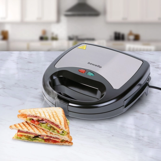 Sandwichmaskine 3 i 1 til sandwiches, vafler og grillning
