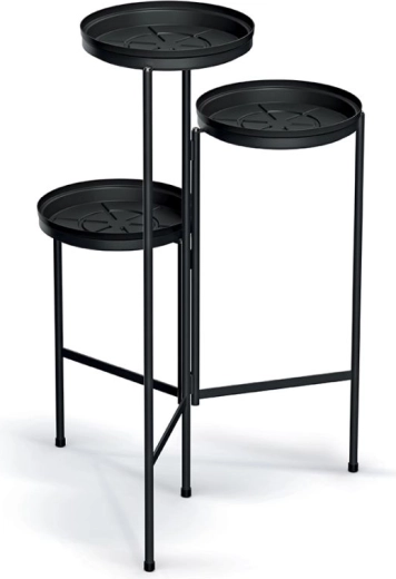 Flerlags planteholder, sort, 50 cm