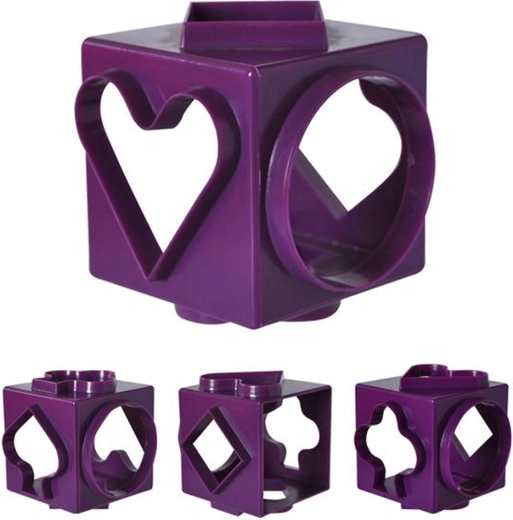 Plastiske udstikkere til småkager TORO – kube 6-i-1