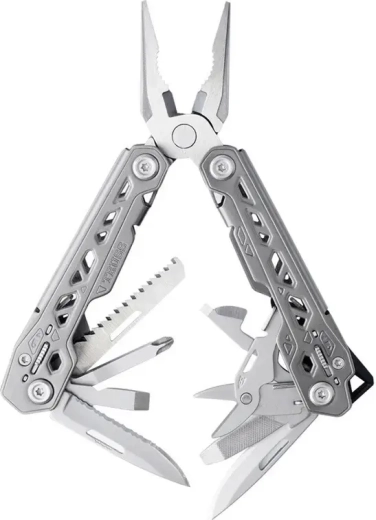 Gerber Truss multifunktionsværktøj i rustfrit stål med etui, 17 funktioner