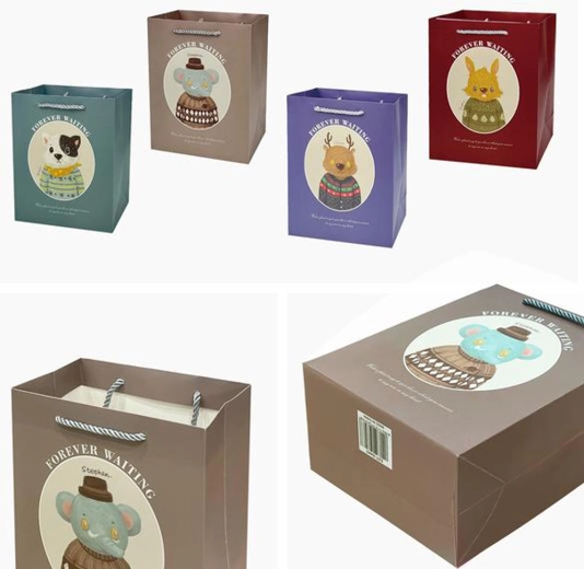 Gavepose 32 × 26 × 12 cm – mix af motiver