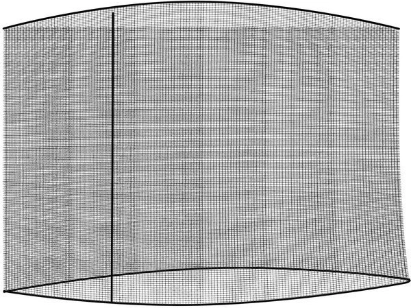 Myggenet til havesolparasol 3,5 m – sort