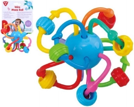 Rangle – sammenfiltret bold, plast 12 cm på kort 6 mdr.+