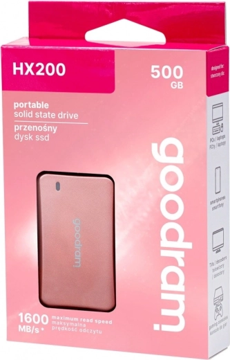 Stilfuld SSD-disk 500GB USB-C rose gold 1500/900 MB/s