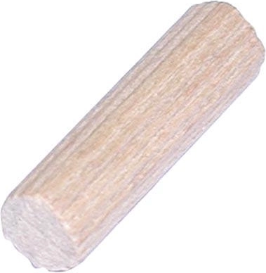 Riflede trædyvler 8 × 30 mm, pakke med 50 stk., FSC