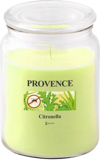 Duftlys i glas med citronelladuft PROVENCE 95 timer