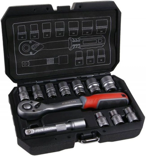 Topnøglesæt 1/2" 12-dele FESTA PH